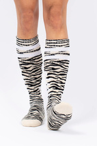 Cheerleader Wool Socks - Zebra