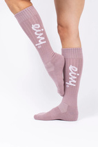 Rib Wool Socks - Faded Woodrose