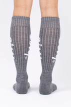 Rib Wool Socks - Grey Melange