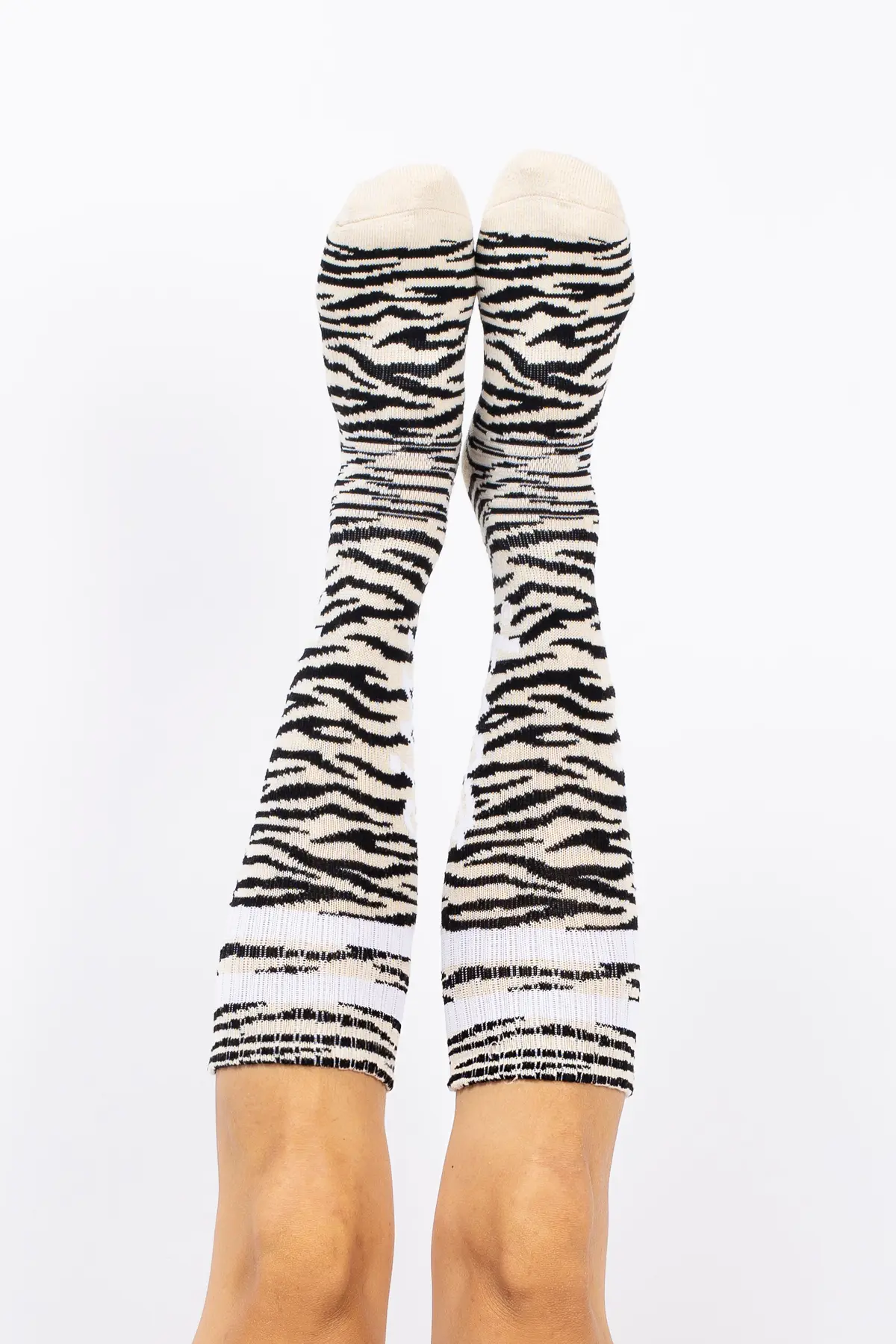 Cheerleader Wool Socks - Zebra