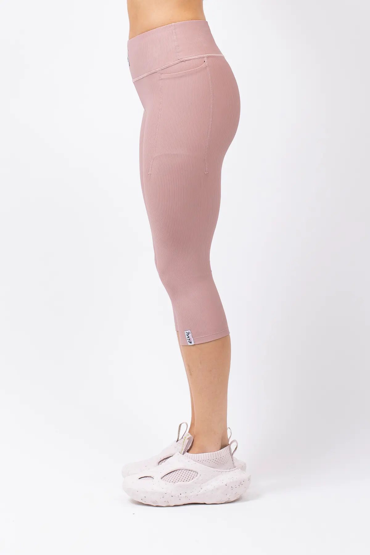 Pocket Rib 3/4 Tights - Faded Woodrose | XL