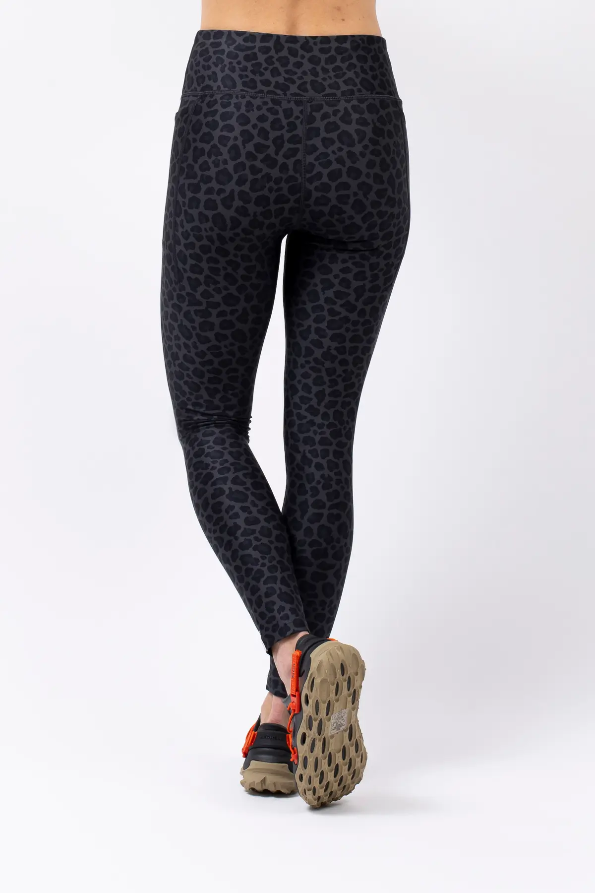 Pocket Tights - Black Leopard | XXL