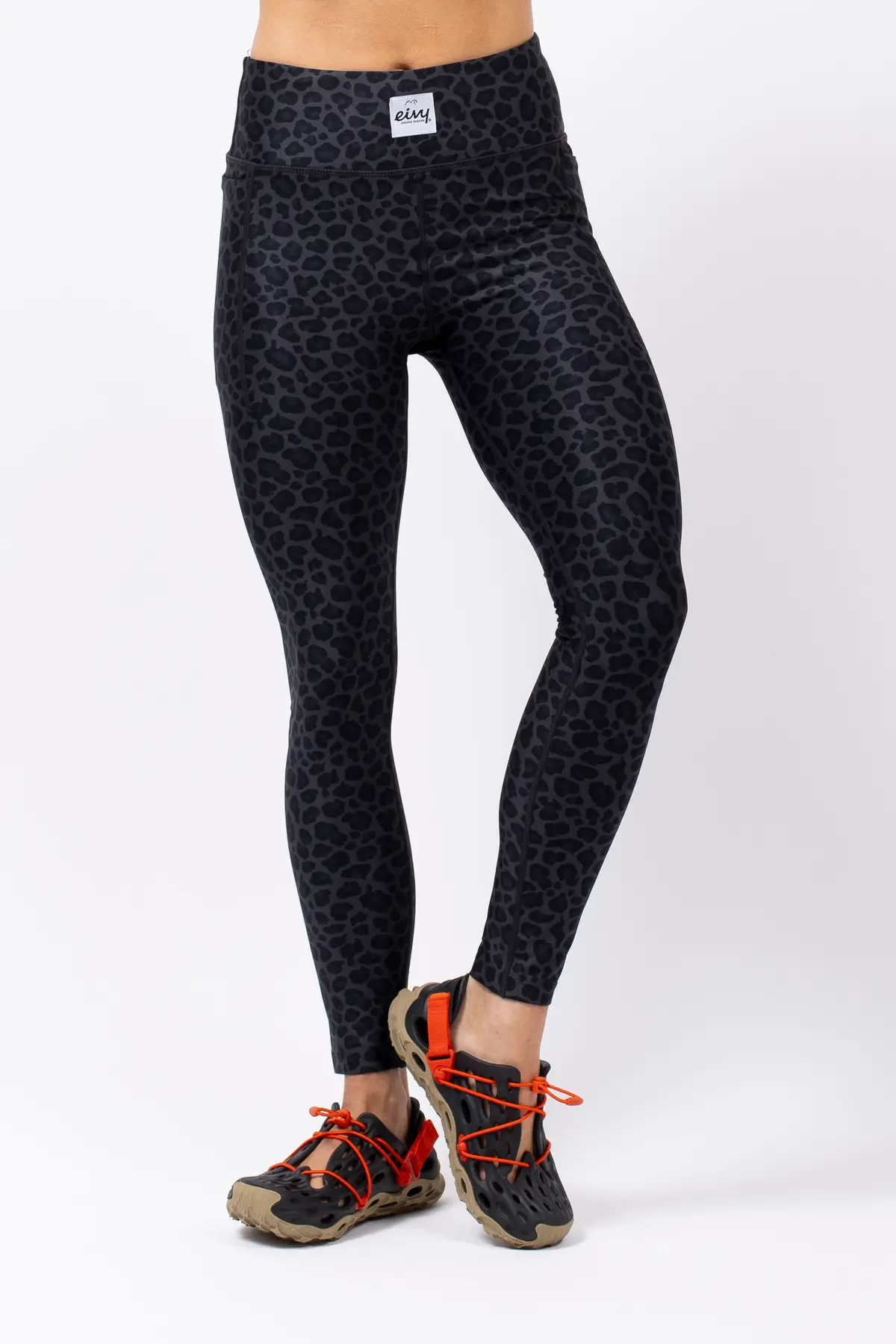Pocket Tights - Black Leopard