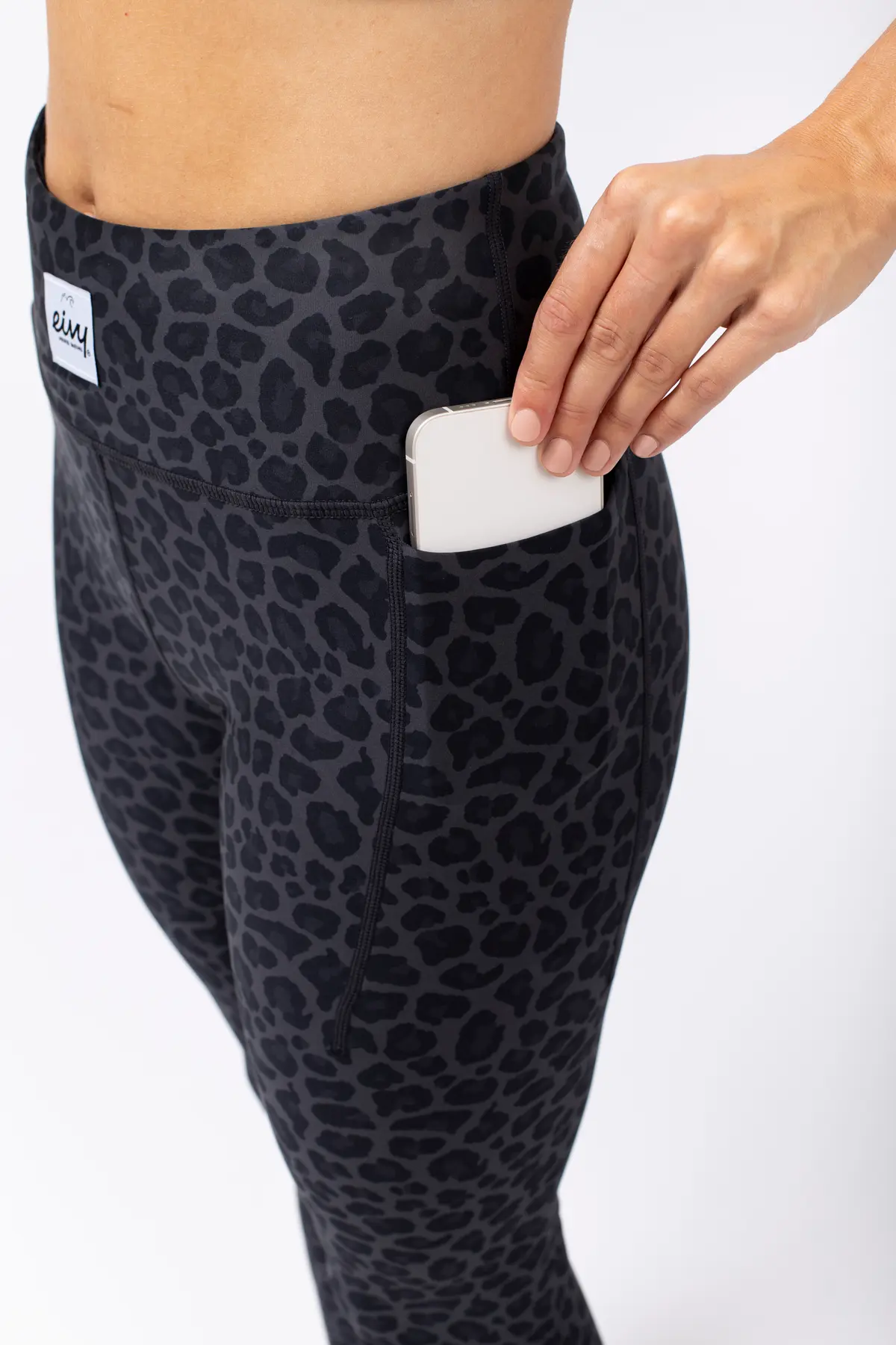 Pocket Tights - Black Leopard | XXL