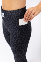 Pocket Tights - Black Leopard | XXL