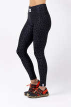 Pocket Tights - Black Leopard | XXL