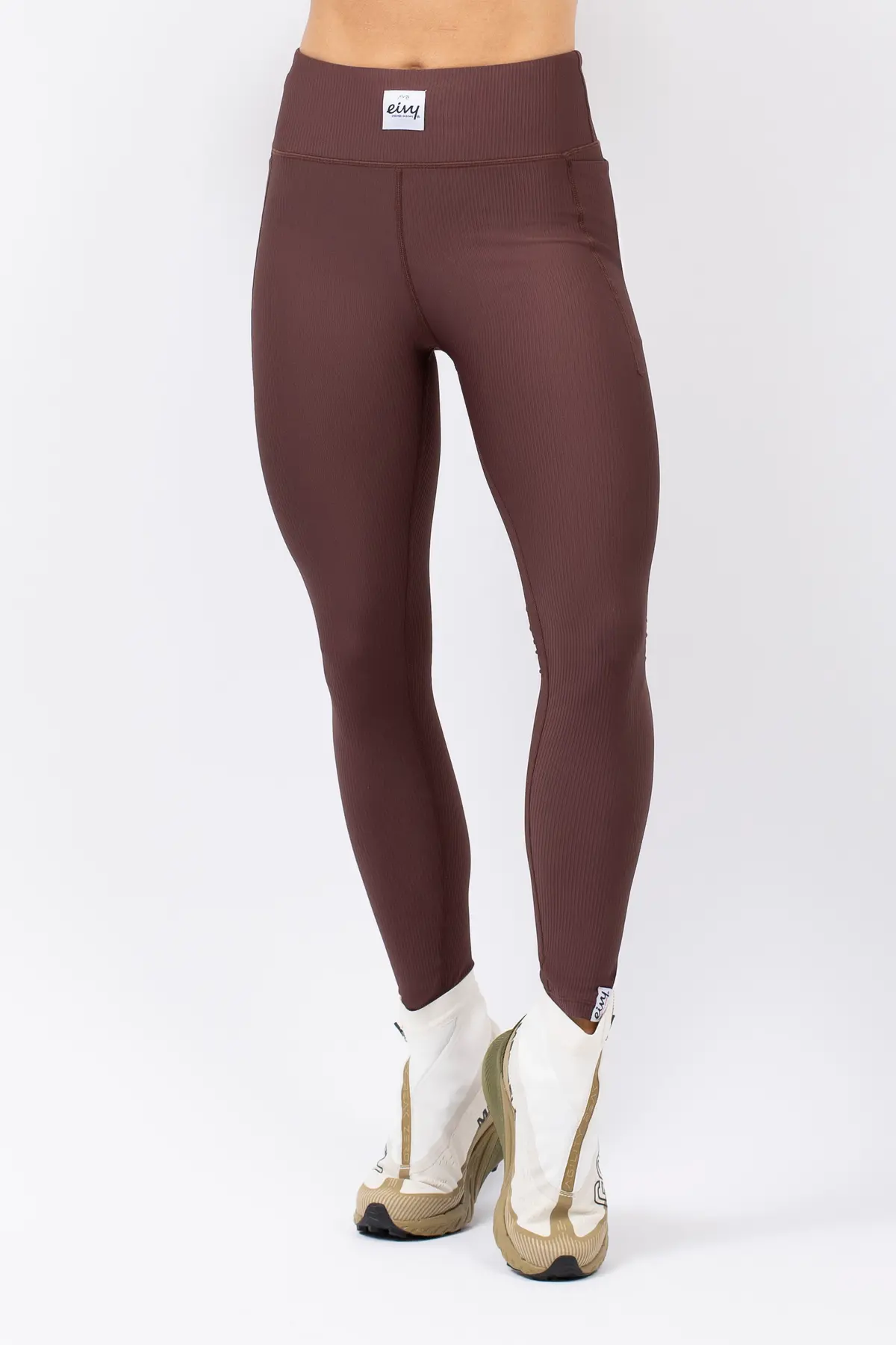 Pocket Rib Tights - Chocolate