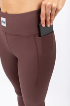 Pocket Rib Tights - Chocolate | S