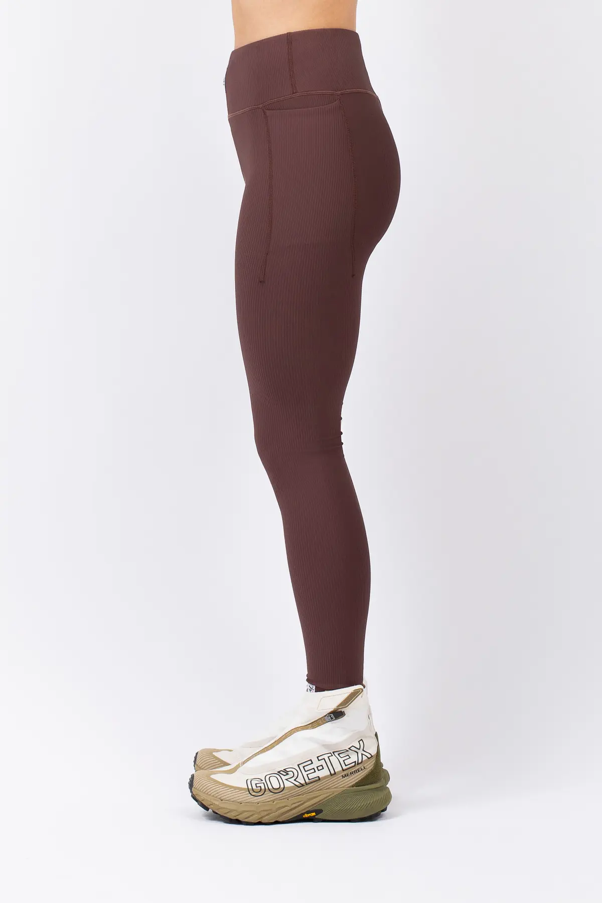 Pocket Rib Tights - Chocolate | S