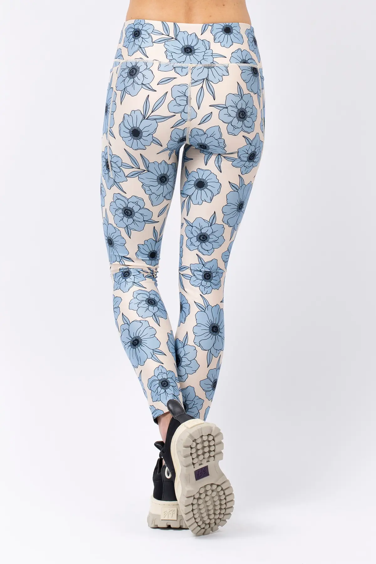 Pocket Tights - Blue Flower