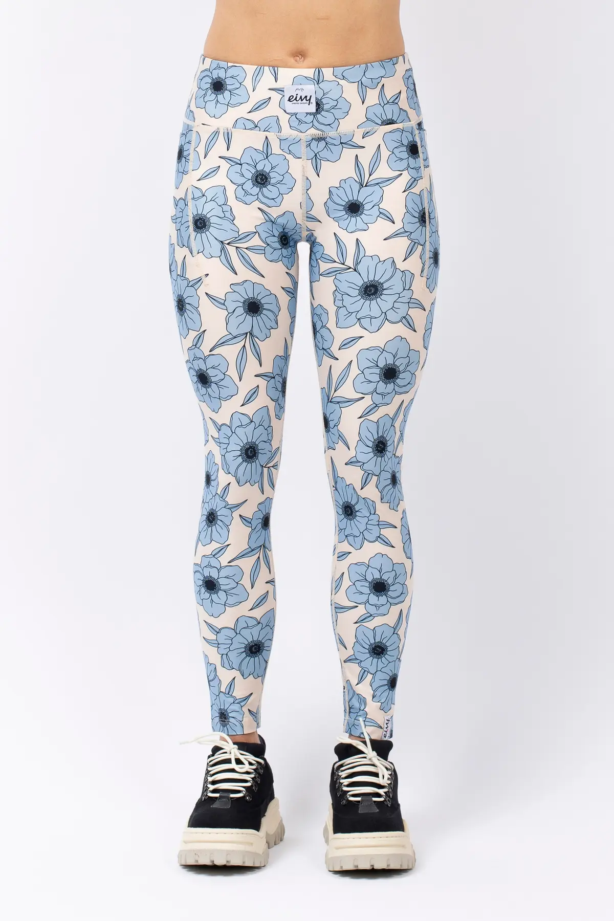 Pocket Tights - Blue Flower
