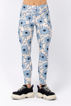 Pocket Tights - Blue Flower
