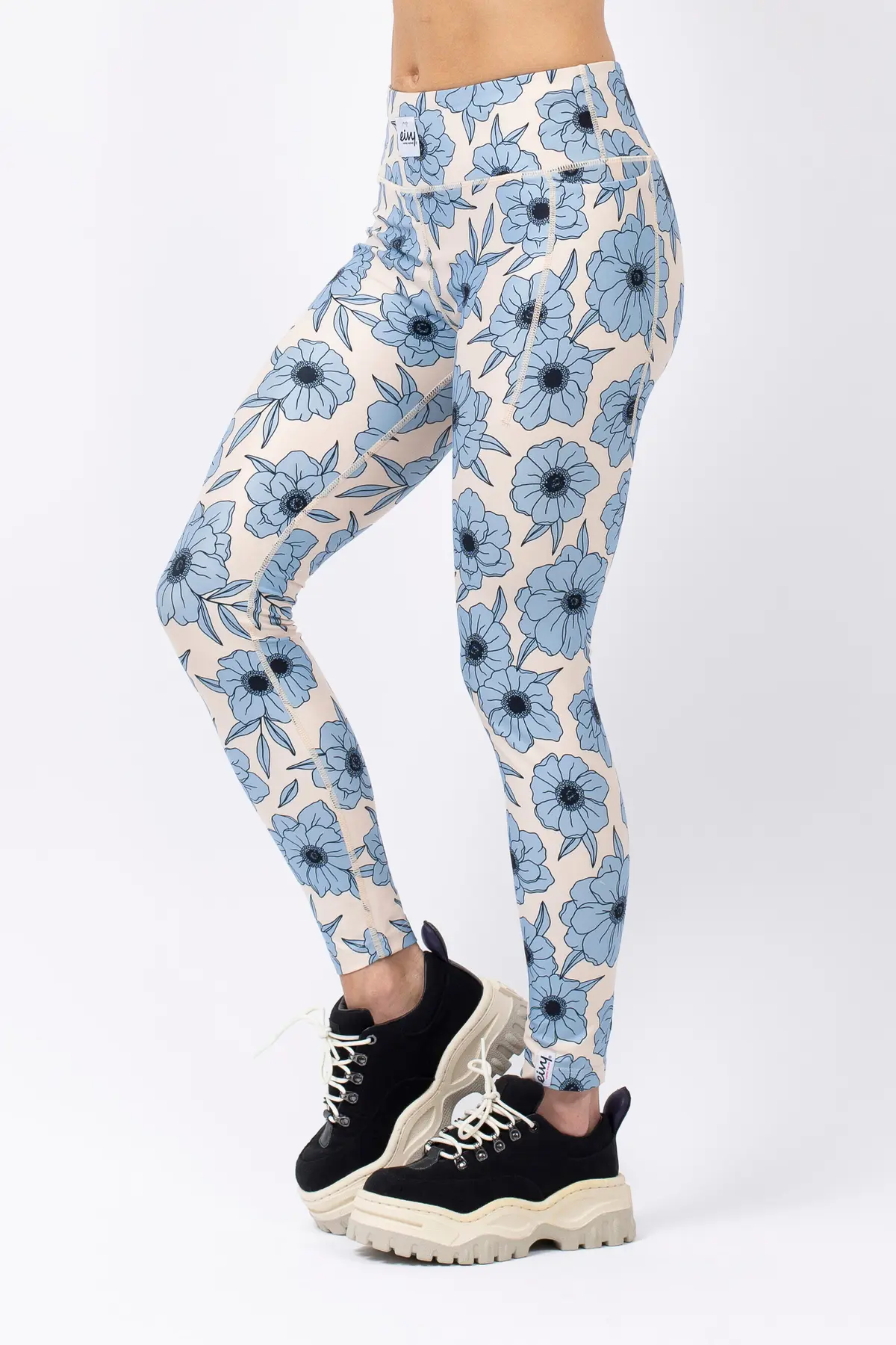 Pocket Tights - Blue Flower