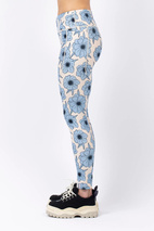 Pocket Tights - Blue Flower
