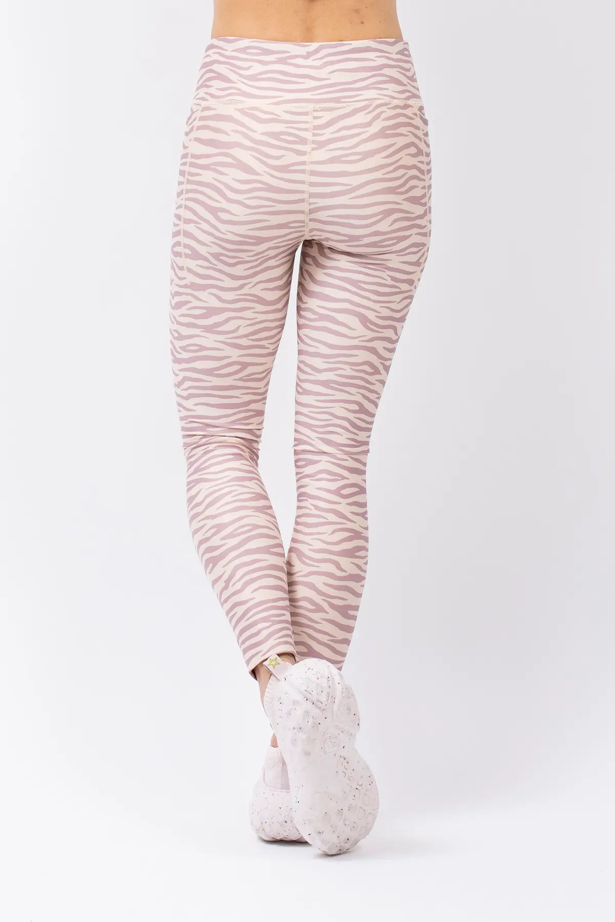 Pocket Tights - Pastel Zebra