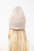 Easter Rib Wool Beanie - Faded Cloud