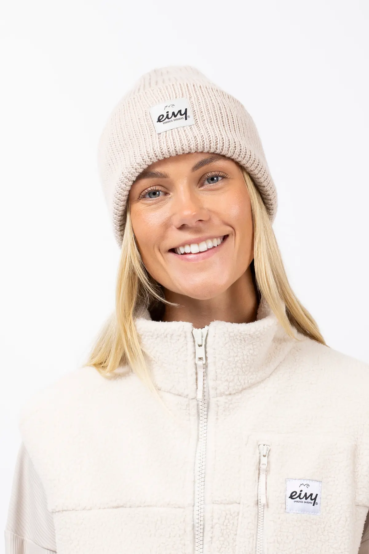 Easter Rib Wool Beanie - Faded Cloud