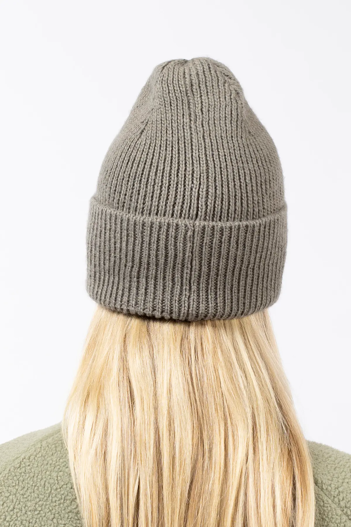 Easter Rib Wool Beanie - Faded Oak