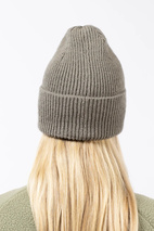 Easter Rib Wool Beanie - Faded Oak