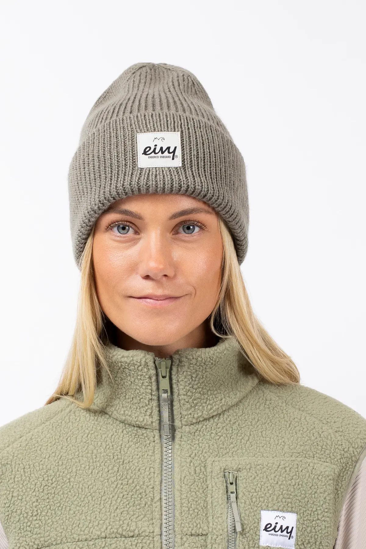 Easter Rib Wool Beanie - Faded Oak