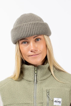 Easter Rib Wool Beanie - Faded Oak