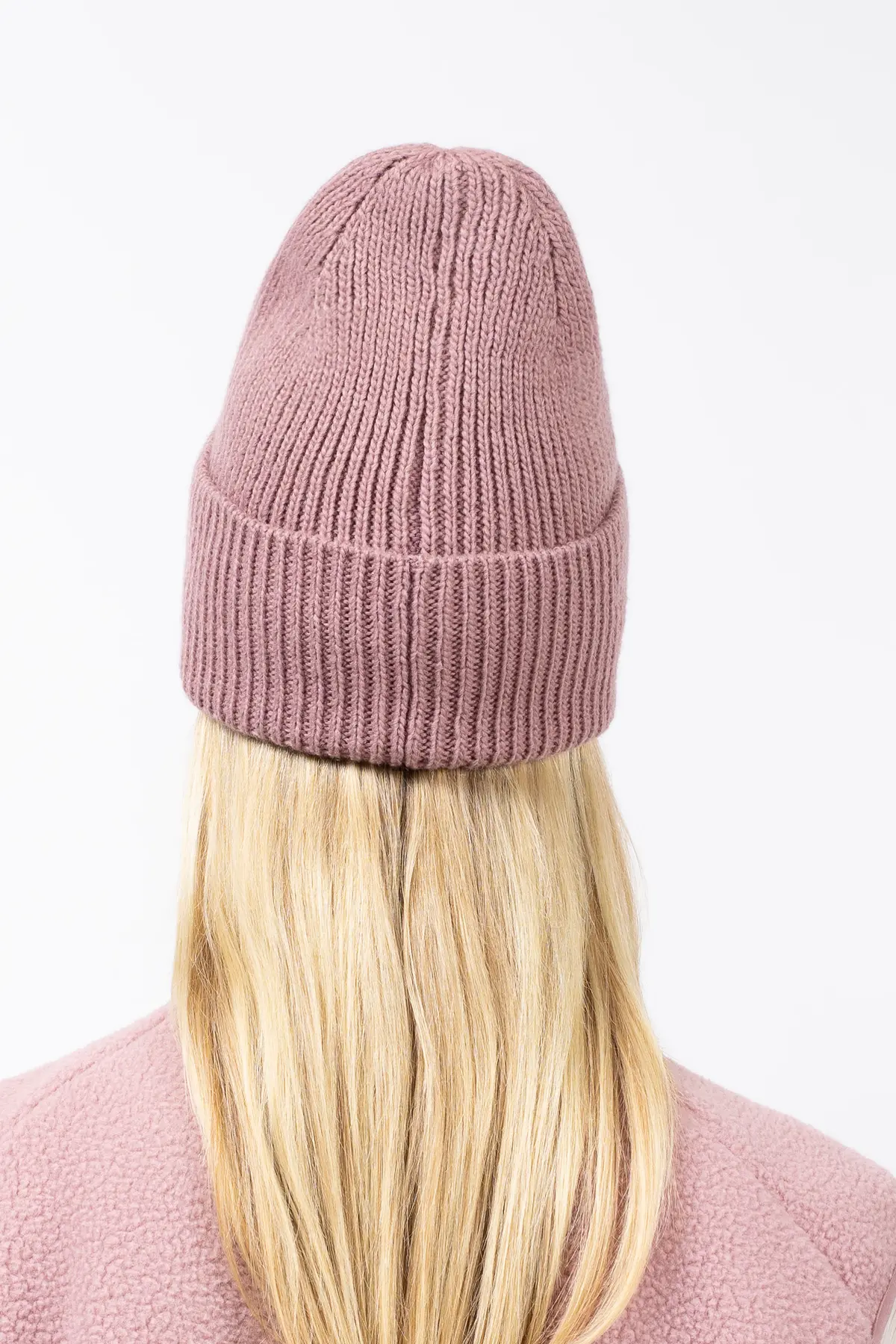 Easter Rib Wool Beanie - Faded Woodrose | One Size