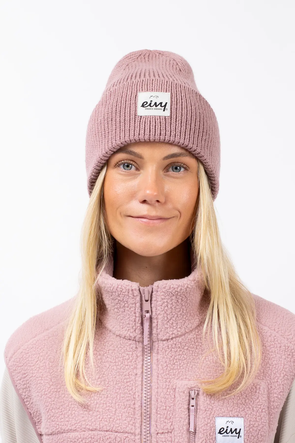 Easter Rib Wool Beanie - Faded Woodrose | One Size