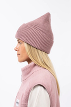 Easter Rib Wool Beanie - Faded Woodrose | One Size