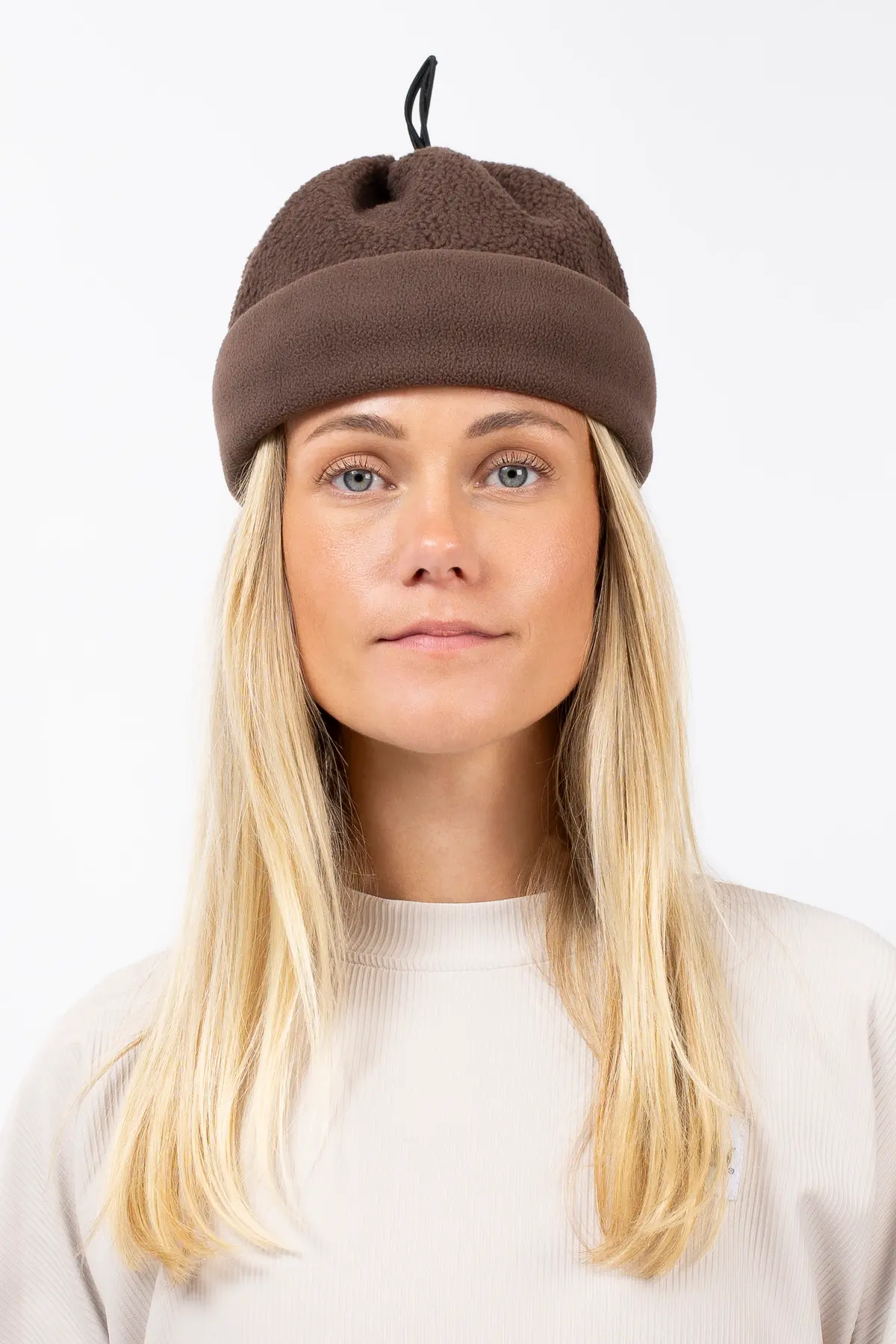 Adjustable Sherpa Neckwarmer - Chocolate