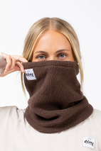 Adjustable Sherpa Neckwarmer - Chocolate