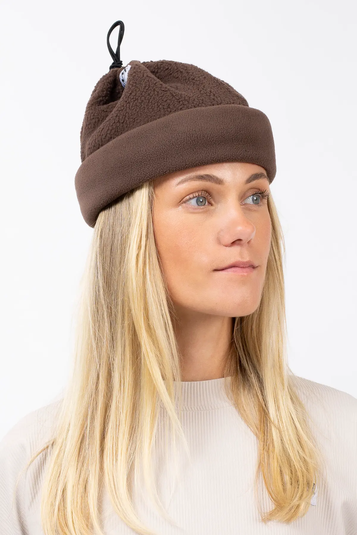 Adjustable Sherpa Neckwarmer - Chocolate