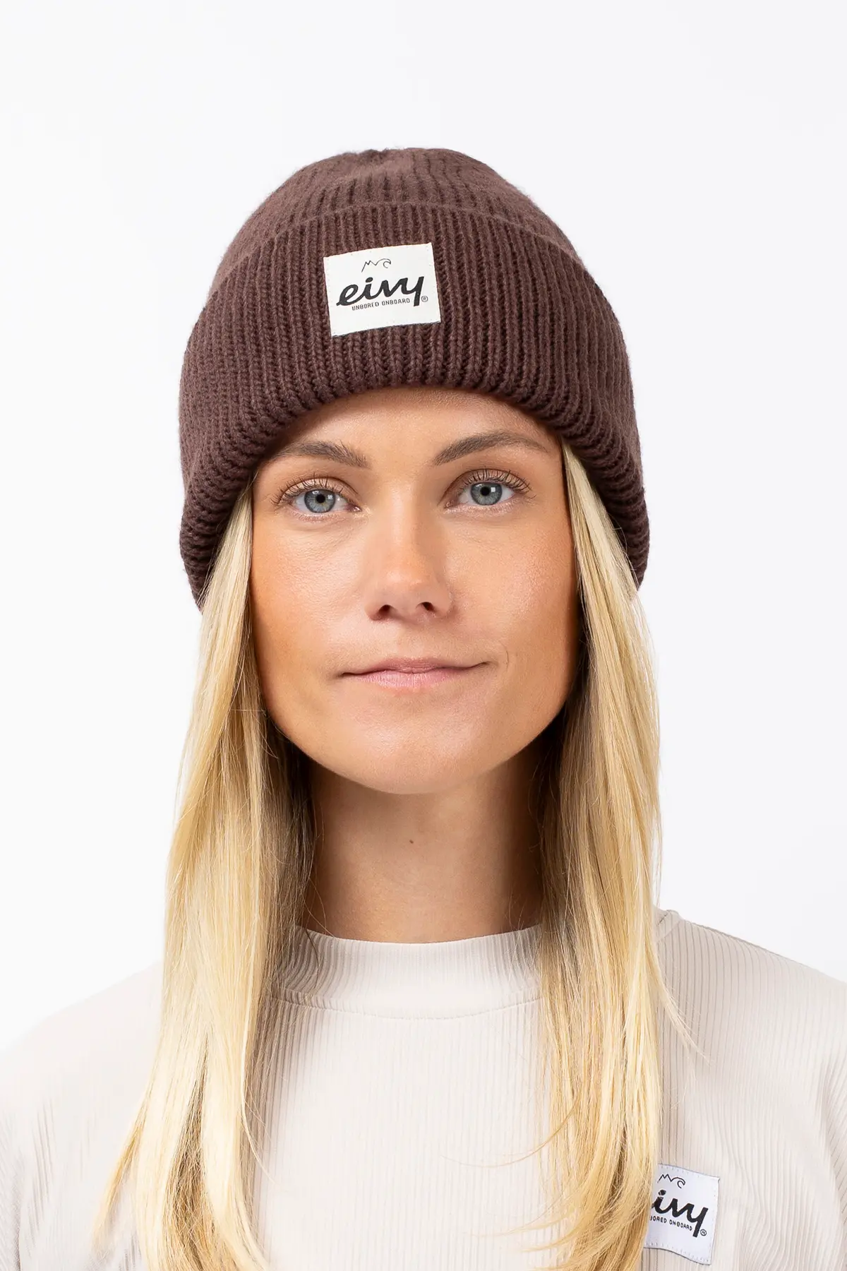 Easter Rib Wool Beanie - Chocolate