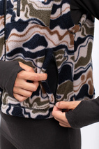 Boxy Sherpa Vest - Curve Camo