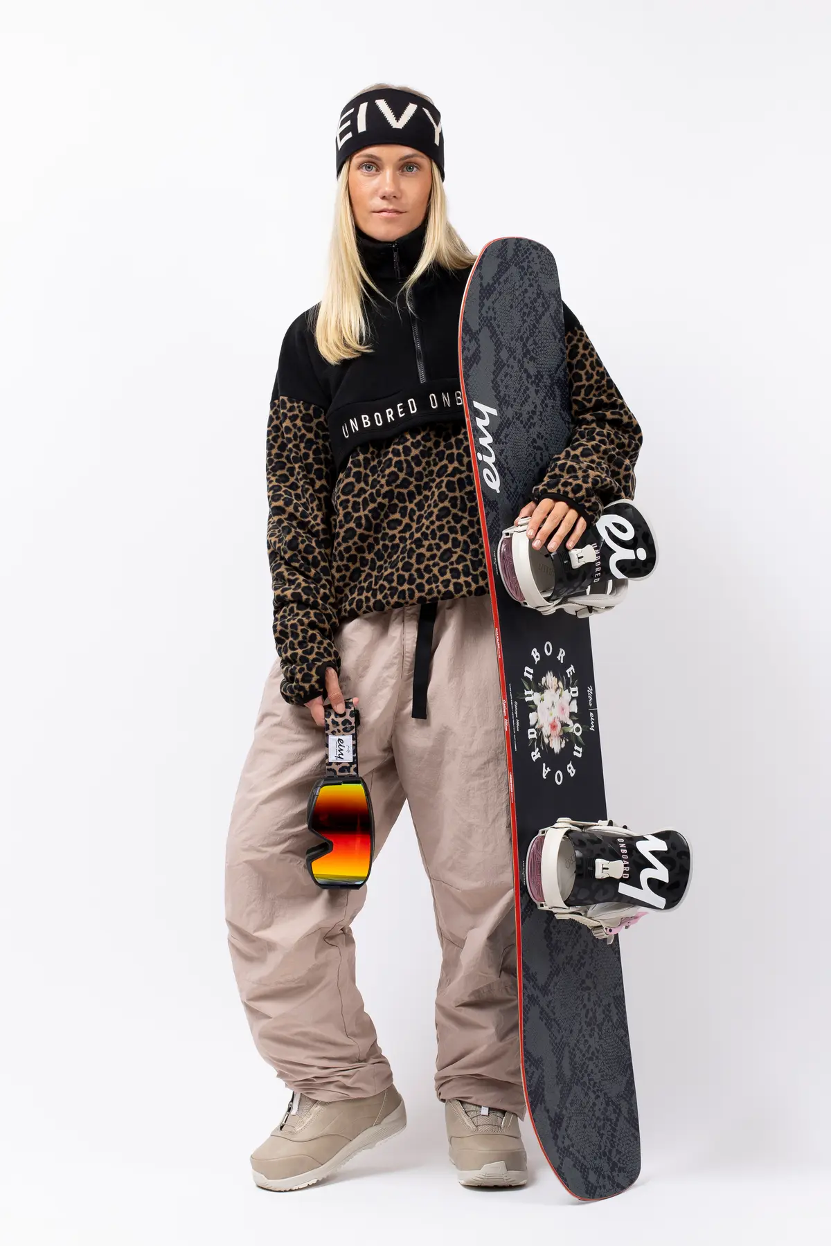 Ball Fleece - Black/Leopard | S